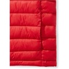 Amazon Essentials Boys and Toddlers’ Lightweight Water-Resistant Packable Hooded Puffer Vest(Red)