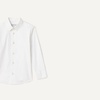 Amazon Essentials Boys and Toddlers’ Long Sleeve Dress Shirt(White)