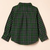 Amazon Essentials Boys and Toddlers’ Long Sleeve Flannel Button Down Shirt(Green)