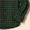 Amazon Essentials Boys and Toddlers’ Long Sleeve Flannel Button Down Shirt(Green)