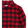 Amazon Essentials Boys and Toddlers’ Long Sleeve Flannel Button Down Shirt(Red Buffalo Check)