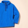 Amazon Essentials Boys and Toddlers’ Long Sleeve Midweight Polar Fleece Quarter-Zip Pullover Jacket(Blue)