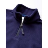 Amazon Essentials Boys and Toddlers’ Long Sleeve Midweight Polar Fleece Quarter-Zip Pullover Jacket(Navy)