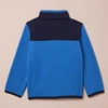 Amazon Essentials Boys and Toddlers’ Long Sleeve Polar Fleece Full-Zip Mock Jacket, Insulated(Blue)