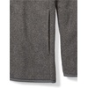 Amazon Essentials Boys and Toddlers’ Long Sleeve Polar Fleece Full-Zip Mock Jacket, Insulated(Charcoal Heather)