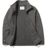 Amazon Essentials Boys and Toddlers’ Long Sleeve Polar Fleece Full-Zip Mock Jacket, Insulated(Charcoal Heather)