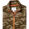 Amazon Essentials Boys and Toddlers’ Long Sleeve Polar Fleece Full-Zip Mock Jacket, Insulated(Green Camo Print)
