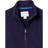 Amazon Essentials Boys and Toddlers’ Long Sleeve Polar Fleece Full-Zip Mock Jacket, Insulated(Navy)