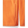 Amazon Essentials Boys and Toddlers’ Long Sleeve Polar Fleece Full-Zip Mock Jacket, Insulated(Orange)