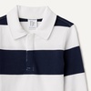 Amazon Essentials Boys and Toddlers’ Long Sleeve Rugby Polo Shirt(Navy White Rugby Stripe)