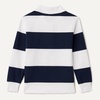 Amazon Essentials Boys and Toddlers’ Long Sleeve Rugby Polo Shirt(Navy White Rugby Stripe)