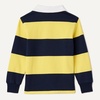 Amazon Essentials Boys and Toddlers’ Long Sleeve Rugby Polo Shirt(Navy Yellow Rugby Stripe)