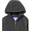 Amazon Essentials Boys and Toddlers’ Polar Fleece Full-Zip Hooded Long Sleeve Insulated Coat Jacket(Grey Charcoal)