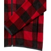 Amazon Essentials Boys and Toddlers’ Polar Fleece Full-Zip Hooded Long Sleeve Insulated Coat Jacket(Red Buffalo Check)