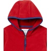 Amazon Essentials Boys and Toddlers’ Polar Fleece Full-Zip Hooded Long Sleeve Insulated Coat Jacket(Strong Red)