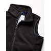 Amazon Essentials Boys and Toddlers’ Polar Fleece Full-Zip Mock-Neck Vest(Black)