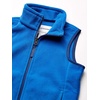 Amazon Essentials Boys and Toddlers’ Polar Fleece Full-Zip Mock-Neck Vest(Blue)