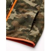Amazon Essentials Boys and Toddlers’ Polar Fleece Full-Zip Mock-Neck Vest(Dark Green Orange Camo)