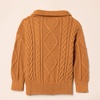 Amazon Essentials Boys and Toddlers’ Quarter-Zip Cotton Cable-Knit Relaxed-Fit Sweater(Caramel)
