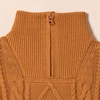 Amazon Essentials Boys and Toddlers’ Quarter-Zip Cotton Cable-Knit Relaxed-Fit Sweater(Caramel)