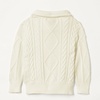 Amazon Essentials Boys and Toddlers’ Quarter-Zip Cotton Cable-Knit Relaxed-Fit Sweater(Eggshell White)