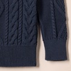 Amazon Essentials Boys and Toddlers’ Quarter-Zip Cotton Cable-Knit Relaxed-Fit Sweater(Navy)
