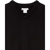 Amazon Essentials Boys and Toddlers’ School Uniform Cotton V-Neck Sweater Vest(2-pack Black)