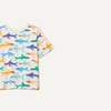 Amazon Essentials Boys and Toddlers’ Short Sleeve Tee Shirts, Cotton Jersey, Multipacks(Ivory Sharks)
