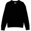 Amazon Essentials Boys and Toddlers’ Uniform Cotton Crewneck Pullover Sweater(Black)