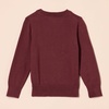 Amazon Essentials Boys and Toddlers’ Uniform Cotton Crewneck Pullover Sweater(Burgundy)