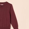 Amazon Essentials Boys and Toddlers’ Uniform Cotton Crewneck Pullover Sweater(Burgundy)