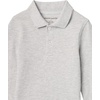 Amazon Essentials Boys and Toddlers’ Uniform Long Sleeve Pique Polo Shirt for School Uniform(5-pack Heather Grey)