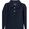 Amazon Essentials Boys and Toddlers’ Uniform Long Sleeve Pique Polo Shirt for School Uniform(5-pack Navy)