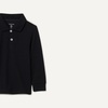 Amazon Essentials Boys and Toddlers’ Uniform Long Sleeve Pique Polo Shirt for School Uniform(Black)