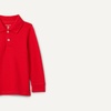 Amazon Essentials Boys and Toddlers’ Uniform Long Sleeve Pique Polo Shirt for School Uniform(Bright Poppy Red)