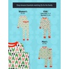 Amazon Essentials Disney | Marvel | Star Wars Boys and Toddlers’ Snug-Fit Cotton Pajama Sleepwear Sets(2-piece Mickey Holiday)
