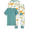 Amazon Essentials Disney | Marvel | Star Wars Boys and Toddlers’ Snug-Fit Cotton Pajama Sleepwear Sets(Pooh Holiday Forest – Kids)
