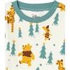 Amazon Essentials Disney | Marvel | Star Wars Boys and Toddlers’ Snug-Fit Cotton Pajama Sleepwear Sets(Pooh Holiday Forest – Kids)