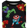 Amazon Essentials Disney | Marvel | Star Wars Boys and Toddlers’ Snug-Fit Cotton Pajamas Sleepwear Sets for Toddler(Marvel Avengers)