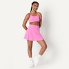 Amazon Essentials Girls’ Active FormFlex Buttery Soft Athletic Golf Tennis Skort with Built-in Shorts, Moisture-Wicking(Pink)