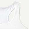 Amazon Essentials Girls’ Cotton Jersey Racerback Crop Top Bralette(Black / White)