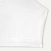 Amazon Essentials Girls’ Cotton Jersey Racerback Crop Top Bralette(Black / White)