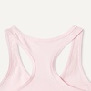 Amazon Essentials Girls’ Cotton Jersey Racerback Crop Top Bralette(Medium Grey Heather / Pale Pink)