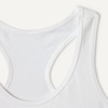 Amazon Essentials Girls’ Cotton Jersey Racerback Crop Top Bralette(White)