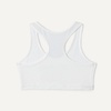 Amazon Essentials Girls’ Cotton Jersey Racerback Crop Top Bralette(White)