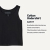 Amazon Essentials Girls’ Cotton Jersey Tank Top Undershirt(Black)
