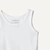 Amazon Essentials Girls’ Cotton Jersey Tank Top Undershirt(White)
