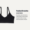 Amazon Essentials Girls’ Cotton Jersey V-Neck Training Bralettes(Black / White)