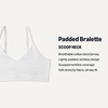 Amazon Essentials Girls’ Cotton Jersey V-Neck Training Bralettes(White)