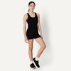 Amazon Essentials Girls’ Gymnastics Buttery Soft FormFlex Dance Tank Unitard Bodysuit(Black)